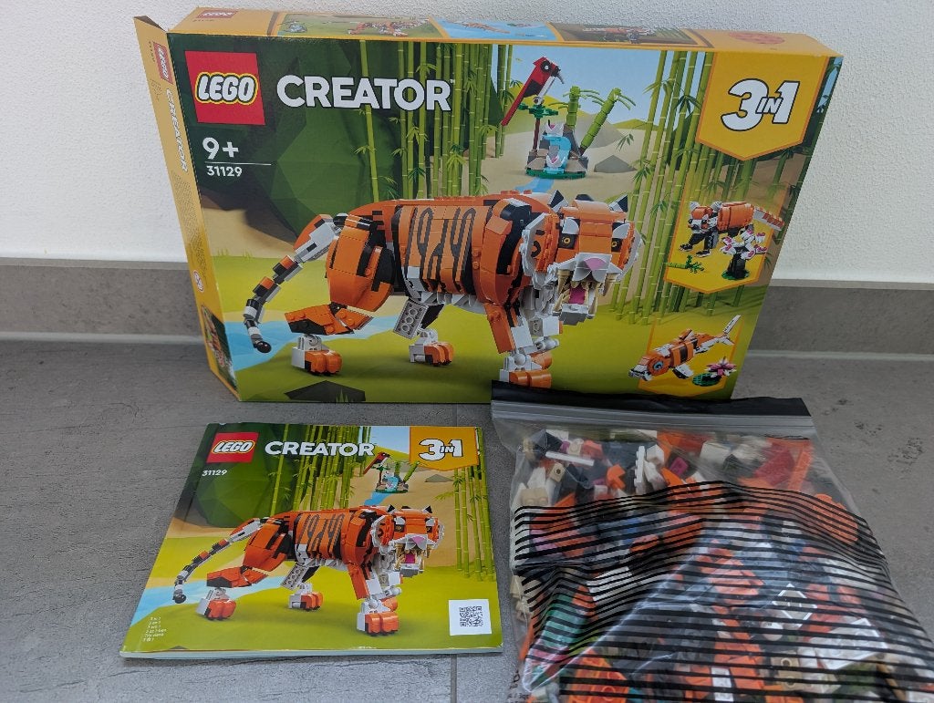 LEGO CREATOR 3-in-1 31129 - Grote tijger, Lego, Compleet, Ophalen of Verzenden, Zo goed als nieuw