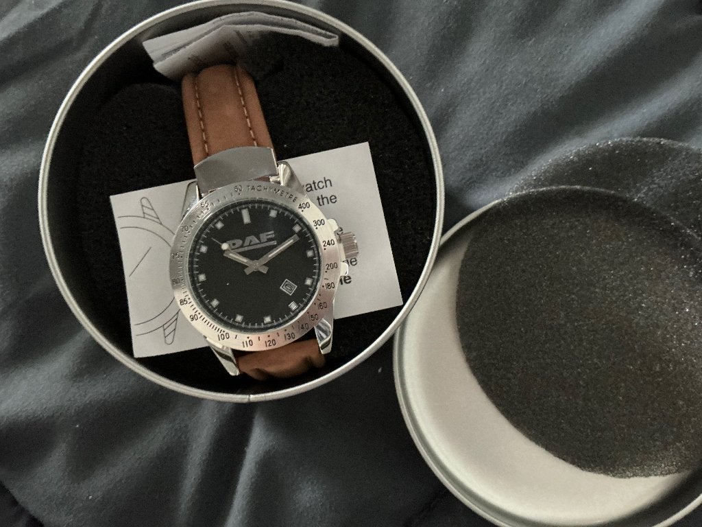 DAF schitterend horloge 100% nieuw, Sieraden, Tassen en Uiterlijk, Horloges | Heren, Overige merken, Overige materialen, Leer