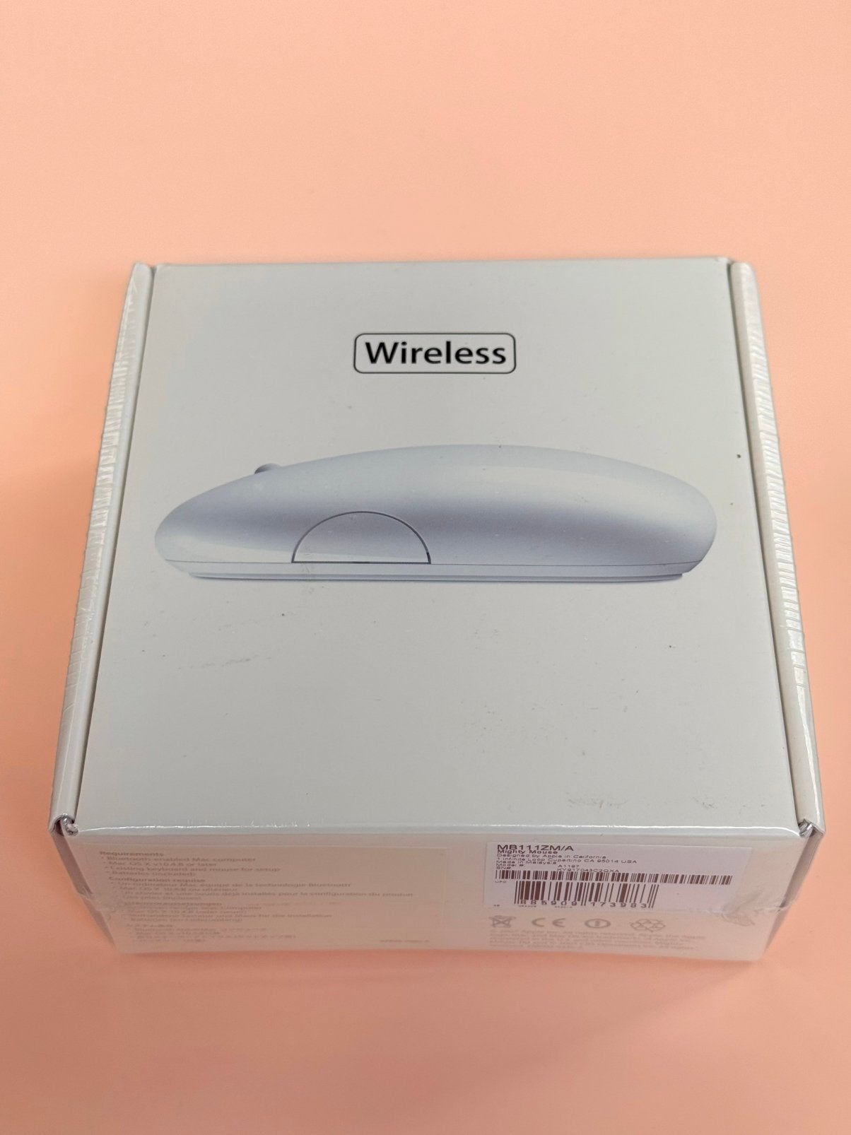 Apple Mighty Mouse Nieuw A1197, Muis, Ergonomisch, Rechtshandig, Nieuw