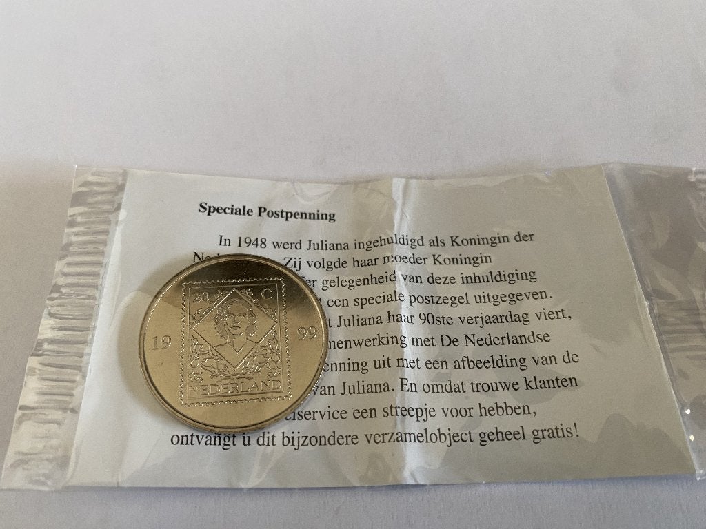 KPN-penning afbeelding postzegel, Ophalen of Verzenden, Overige materialen, Nederland