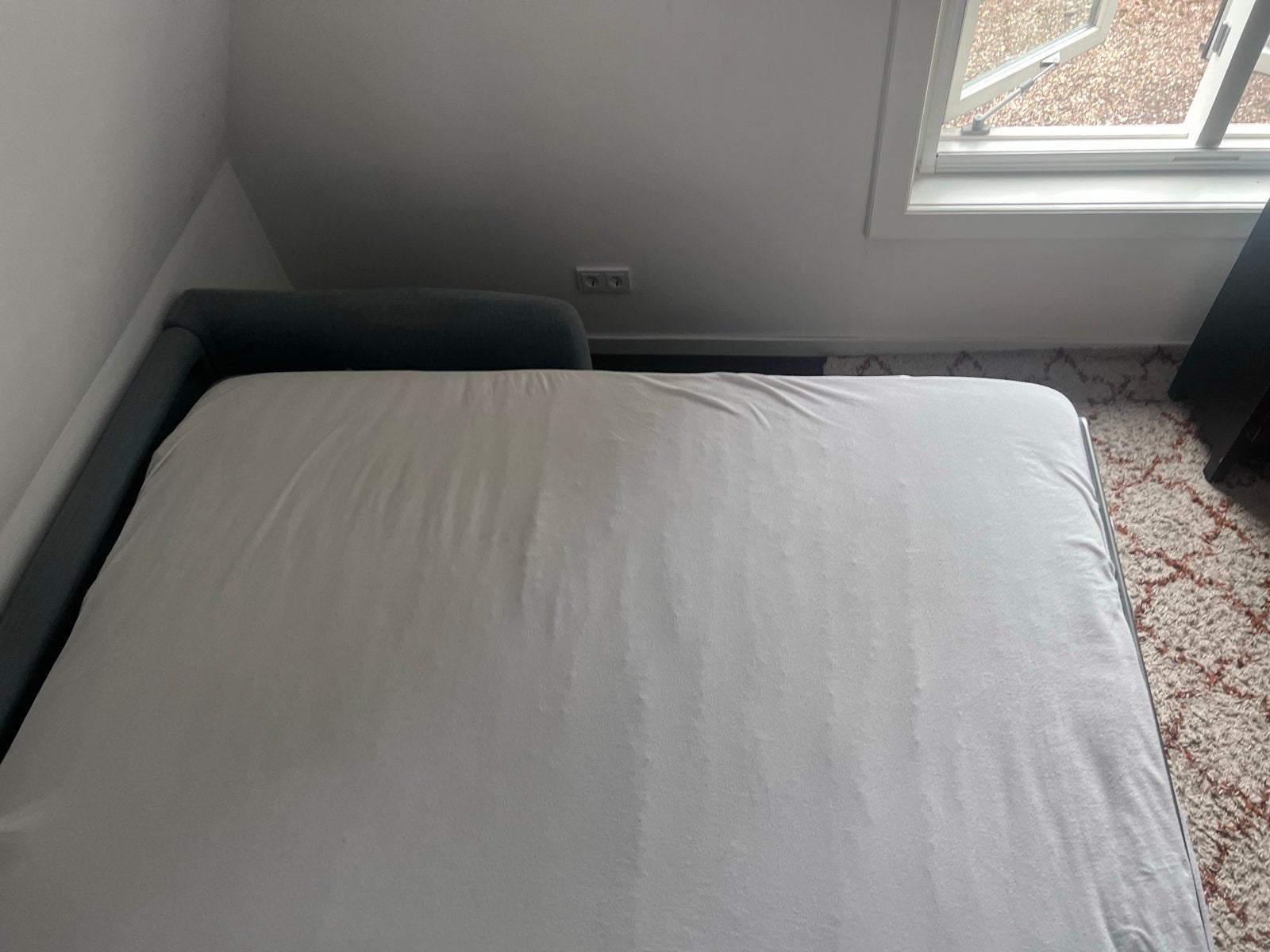 Comfortabele slaapbank - 2-persoons MOET SNEL WEG!, Ophalen, Gebruikt, Blauw, Tweepersoons