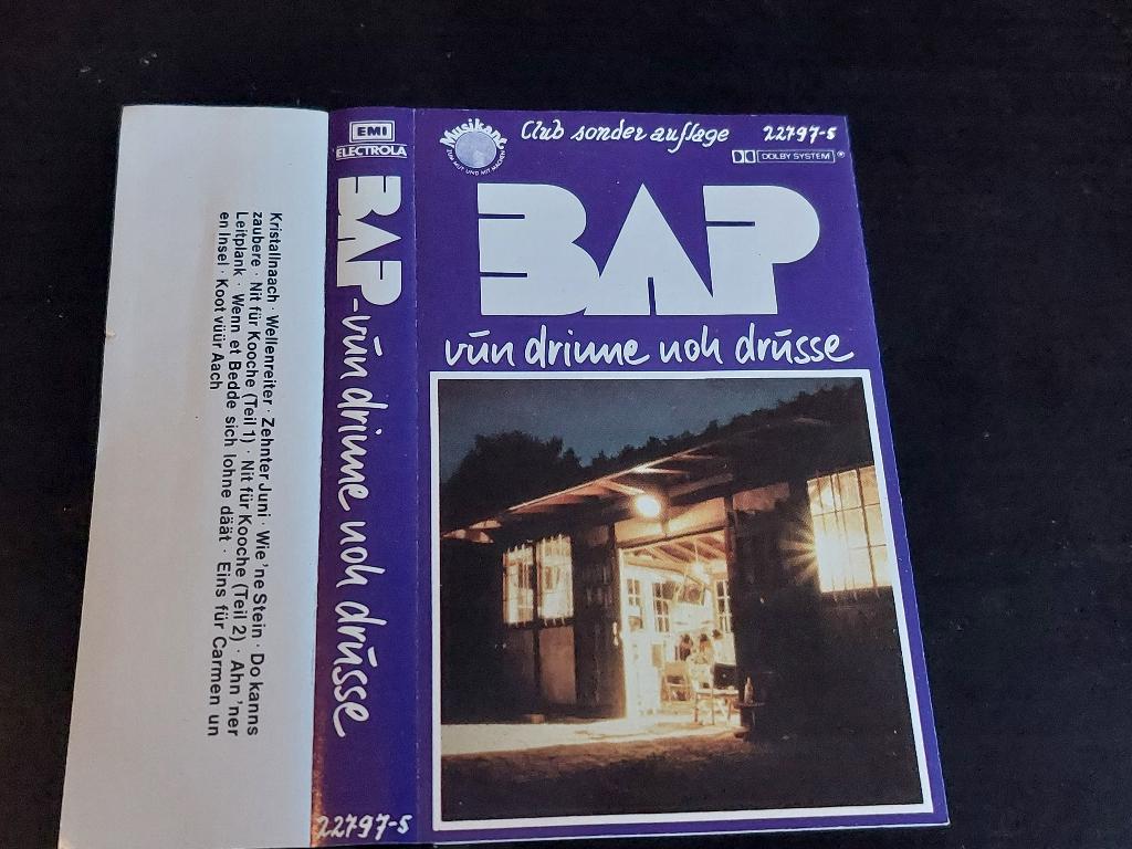 BAP - VUN DRINNE NOH DRUSSE (MC), Cd's en Dvd's, Cassettebandjes, Zo goed als nieuw, Origineel, Pop, 1 bandje, Ophalen of Verzenden