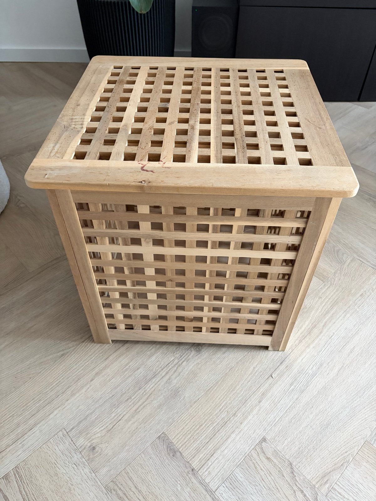 Ikea hol bijzettafel/kist, 50 – 75, Gebruikt, 50 tot 100 cm, Teakhout
