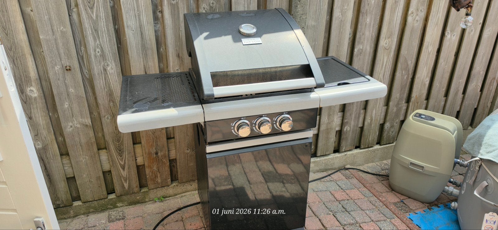 Gas bbq. Gratis, Ophalen, Gebruikt, Patton