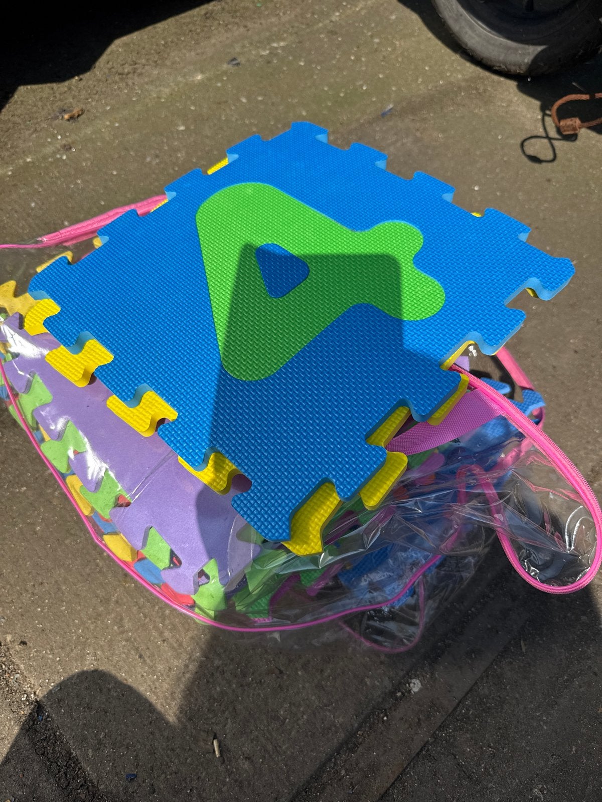 Speelmat met cijfers en letters, Ophalen of Verzenden, Gebruikt, Speelkleed