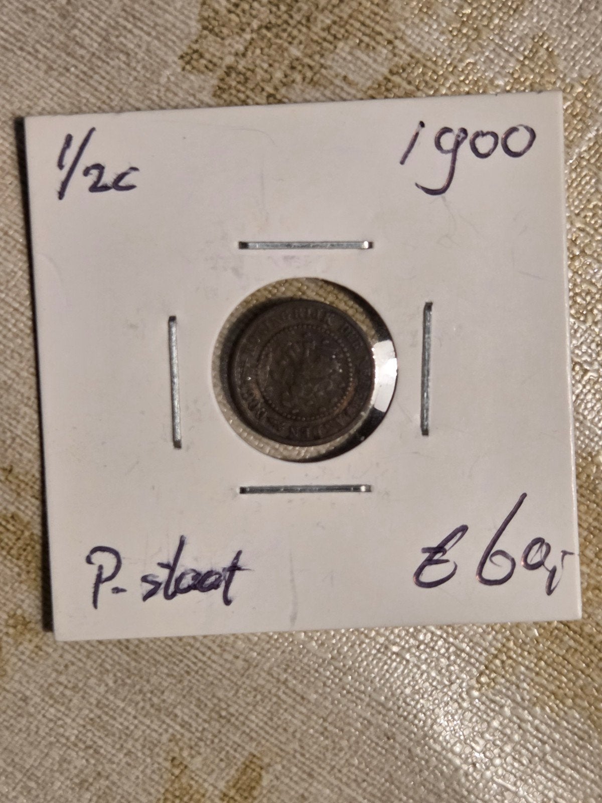 Nederland 1/2 cent 1900 Koningin Wilhelmina, Postzegels en Munten, Munten | Nederland, Ophalen of Verzenden, Koningin Wilhelmina