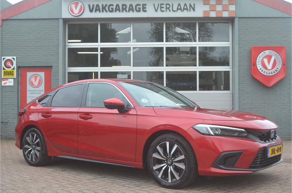 Honda Civic 2.0 e:HEV 184pk Elegance als nieuw! (bj 2025), Auto's, Honda, 12 maanden, Gebruikt, Geïmporteerd, Adaptive Cruise Control