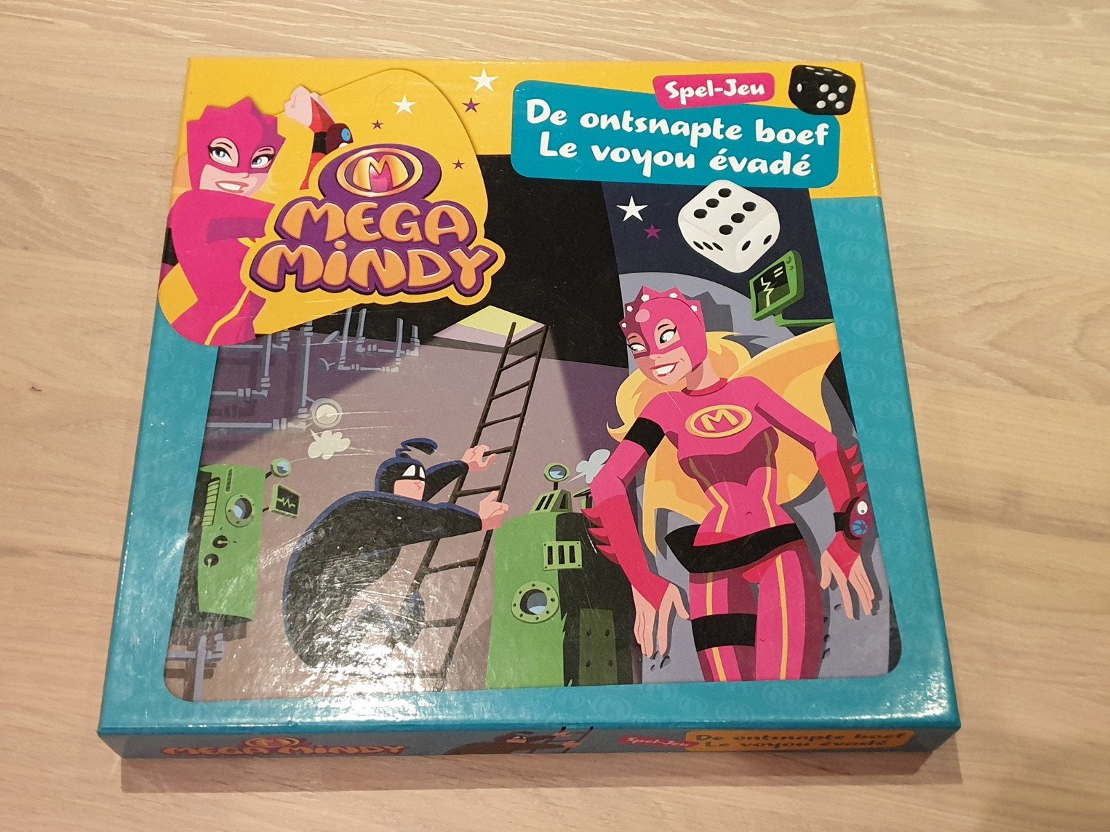 Mega Mindy: De Ontsnapte Boef - Bordspel, Hobby en Vrije tijd, Gezelschapsspellen | Bordspellen, Drie of vier spelers, Ophalen of Verzenden