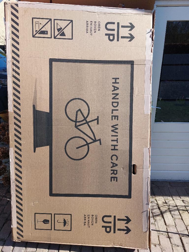Fietsdoos fietskarton, Ophalen, Gebruikt