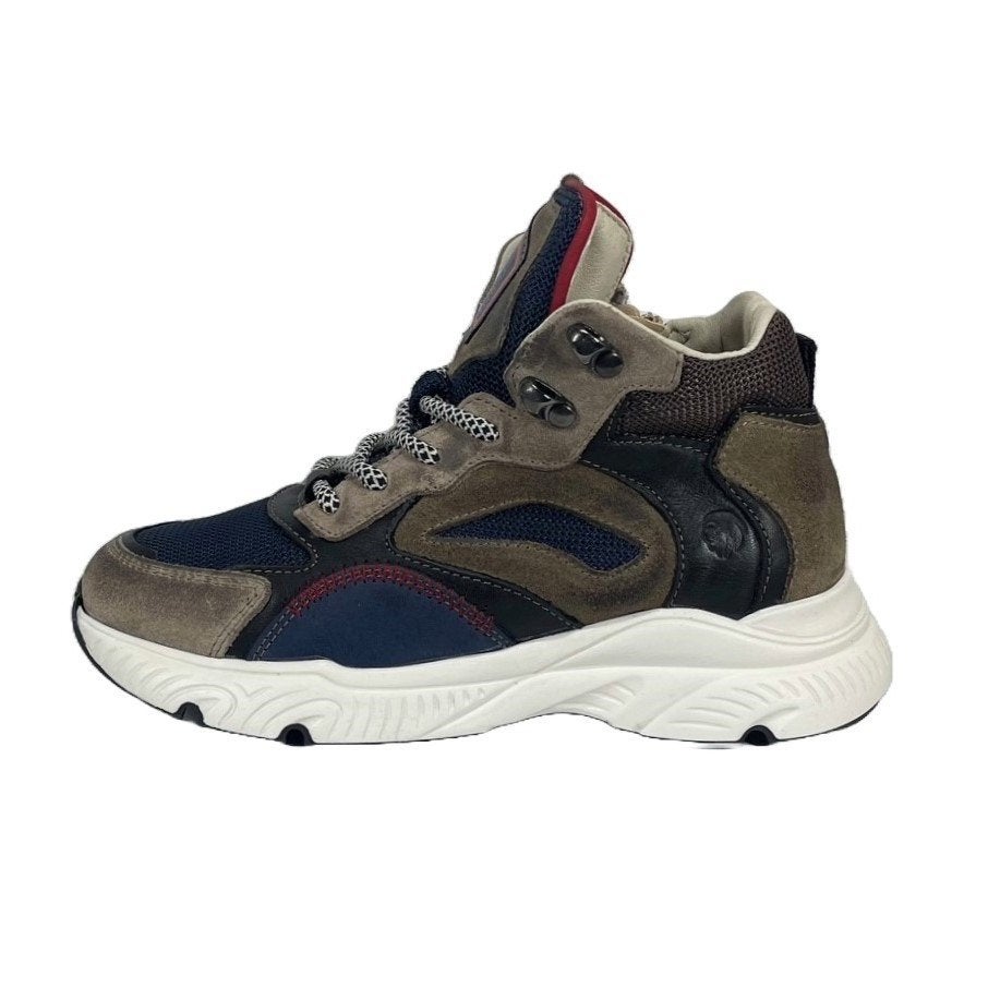 GIGA maat 36 lerensneaker/rits taupe/zwart gratis verzend, Schoenen, Nieuw, Giga, Info@giga-shoes.nl