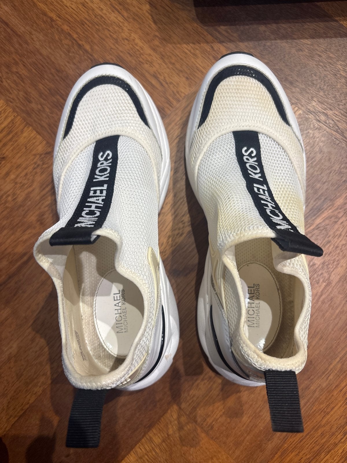 Michael Kors sneakers - Maat 38/ beetje verkleurd, Ophalen of Verzenden, Gedragen, Wit, Sneakers of Gympen