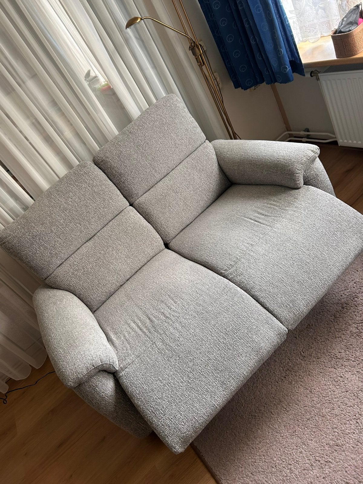 Elektrische 2-Zits Bank Verstelbare Stoelen, Ophalen, Zo goed als nieuw, 75 tot 100 cm
