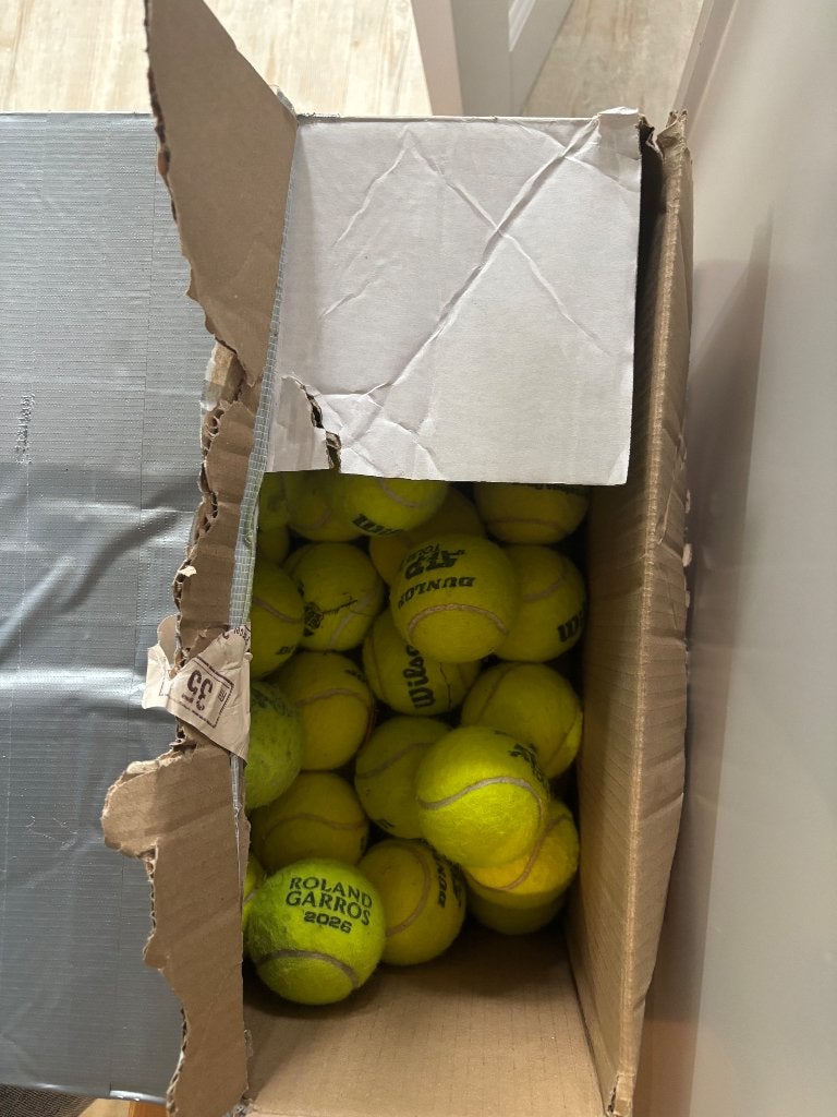 69 Tennisballen, Gebruikt, Ballen, L00, Ophalen of Verzenden