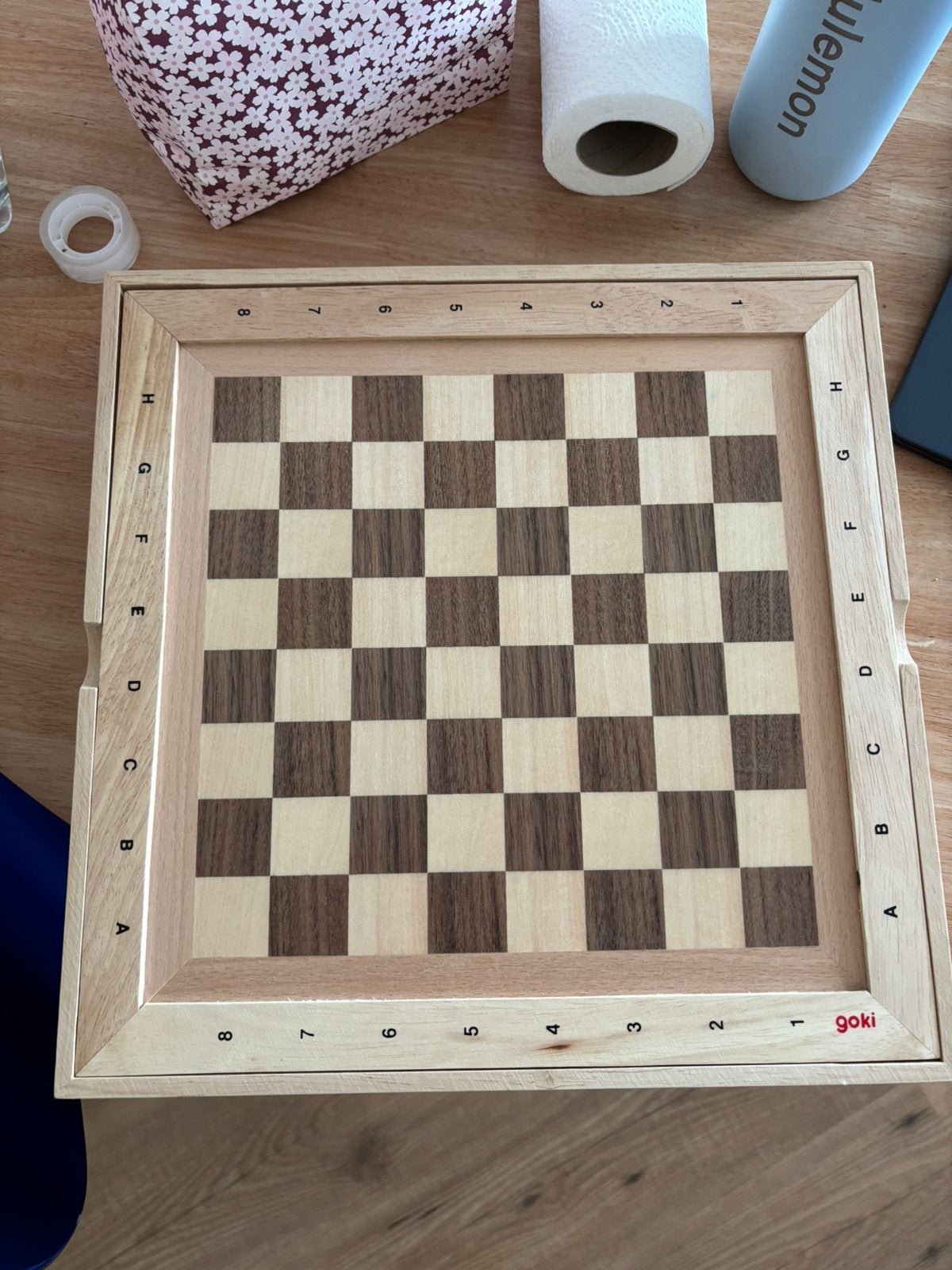 Goki schaakbord, Hobby en Vrije tijd, Gezelschapsspellen | Bordspellen, Ophalen of Verzenden, Zo goed als nieuw