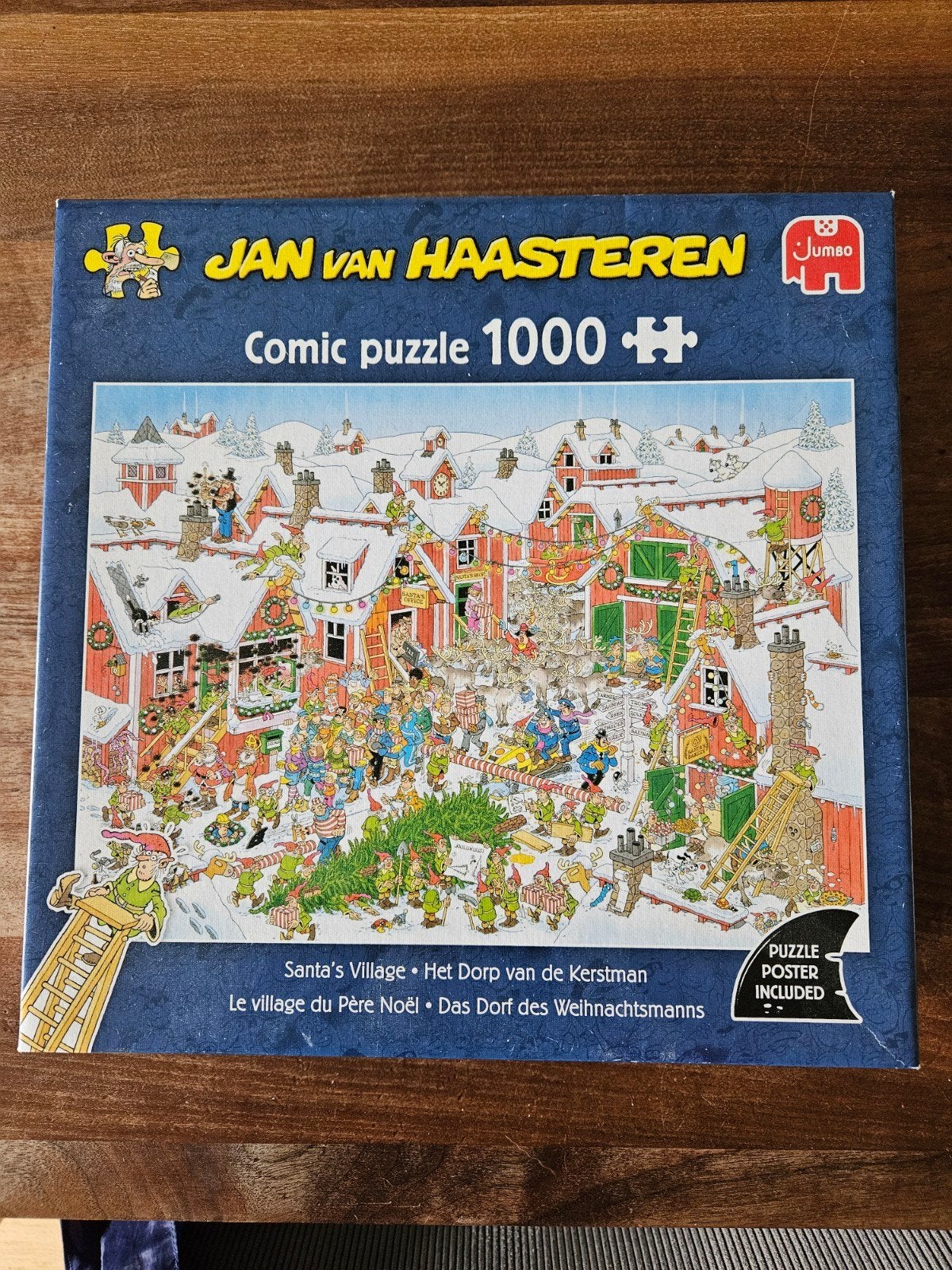 Jan van Haasteren Kerstpuzzel 1000 stukjes, Ophalen of Verzenden, 500 t/m 1500 stukjes, Zo goed als nieuw, Legpuzzel