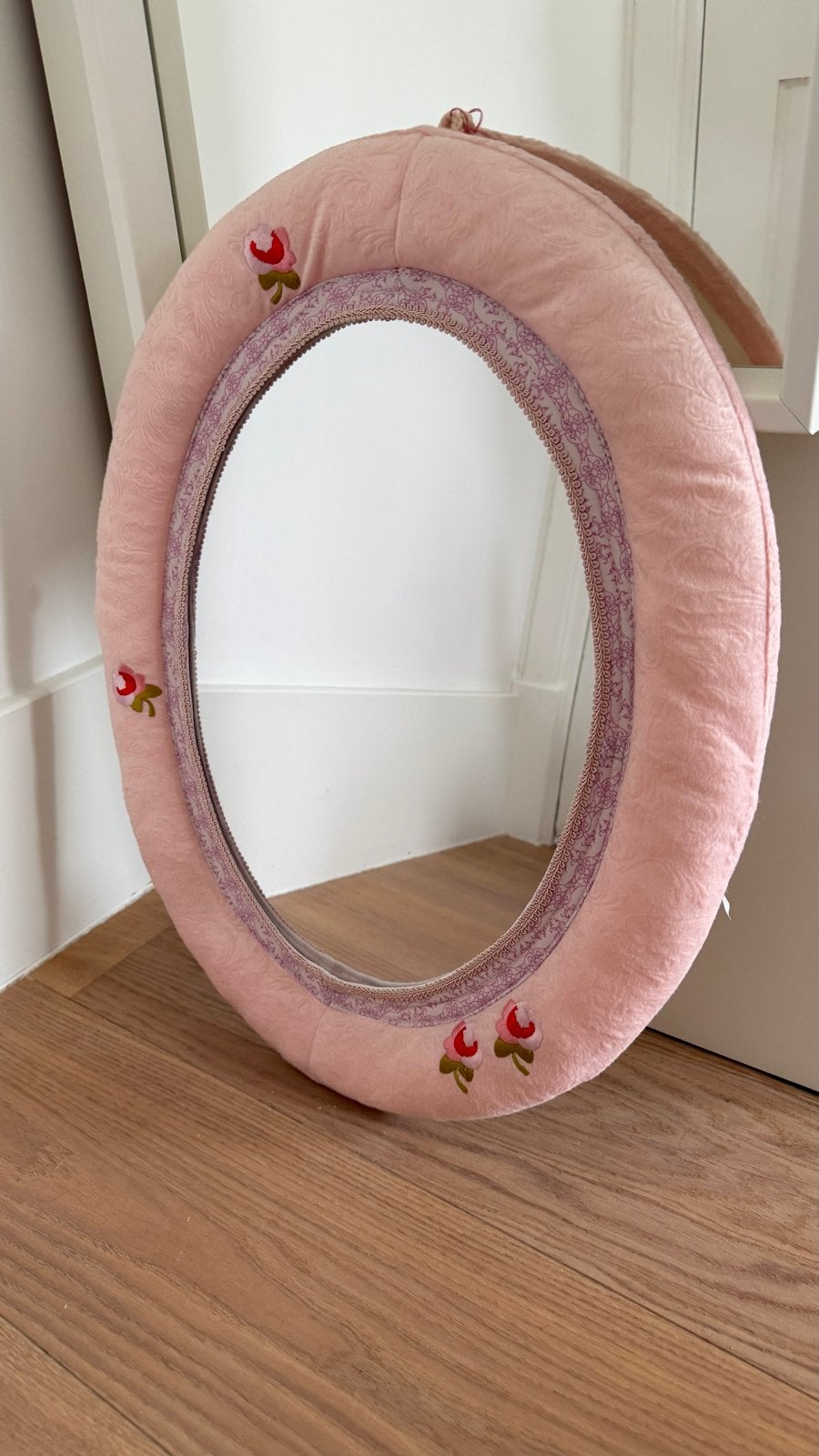 IKEA SKONHET Kinder Spiegel Roze 45x56 cm - Zo goed als nieu, Huis en Inrichting, Minder dan 50 cm, Ophalen of Verzenden, Zo goed als nieuw