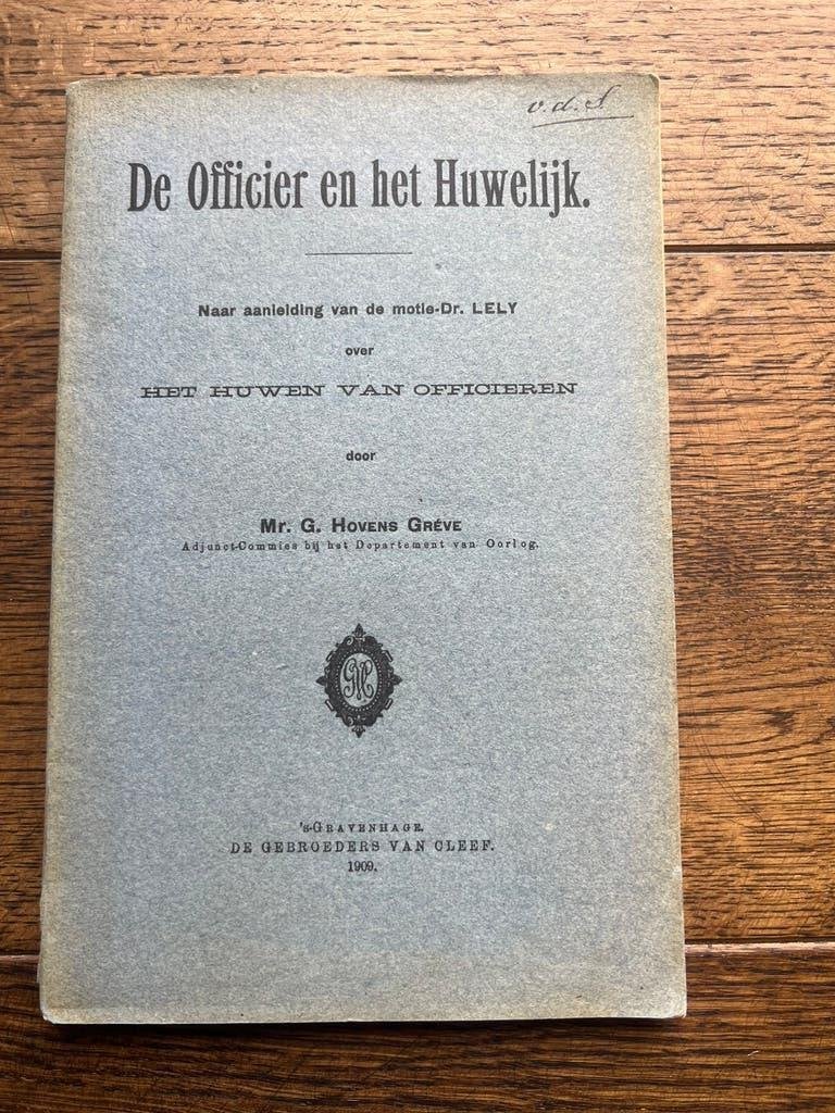 Nederlands mobilisatie voorschrift officier KNIL huwelijk, Verzenden, Nederland, Embleem of Badge