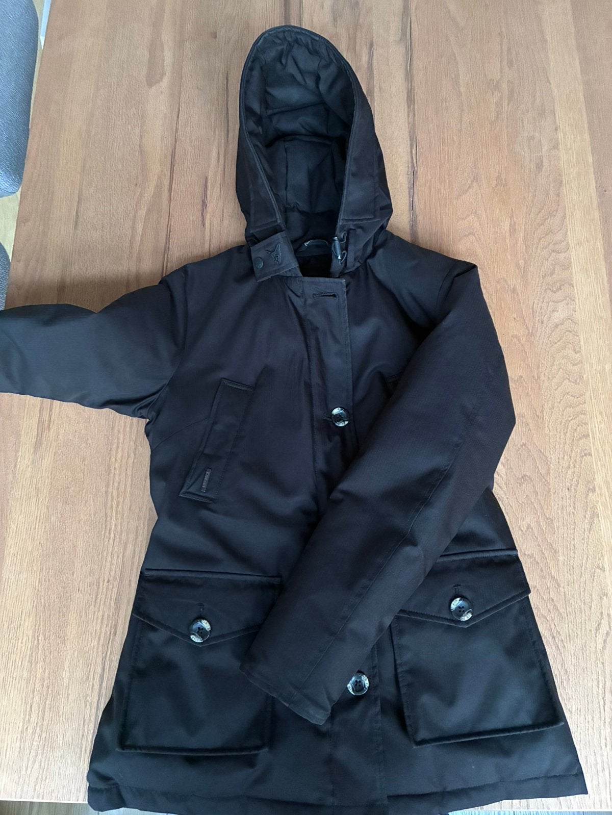 Airforce winterjas parka s, Ophalen of Verzenden, Zo goed als nieuw, Maat 36 (S), Zwart