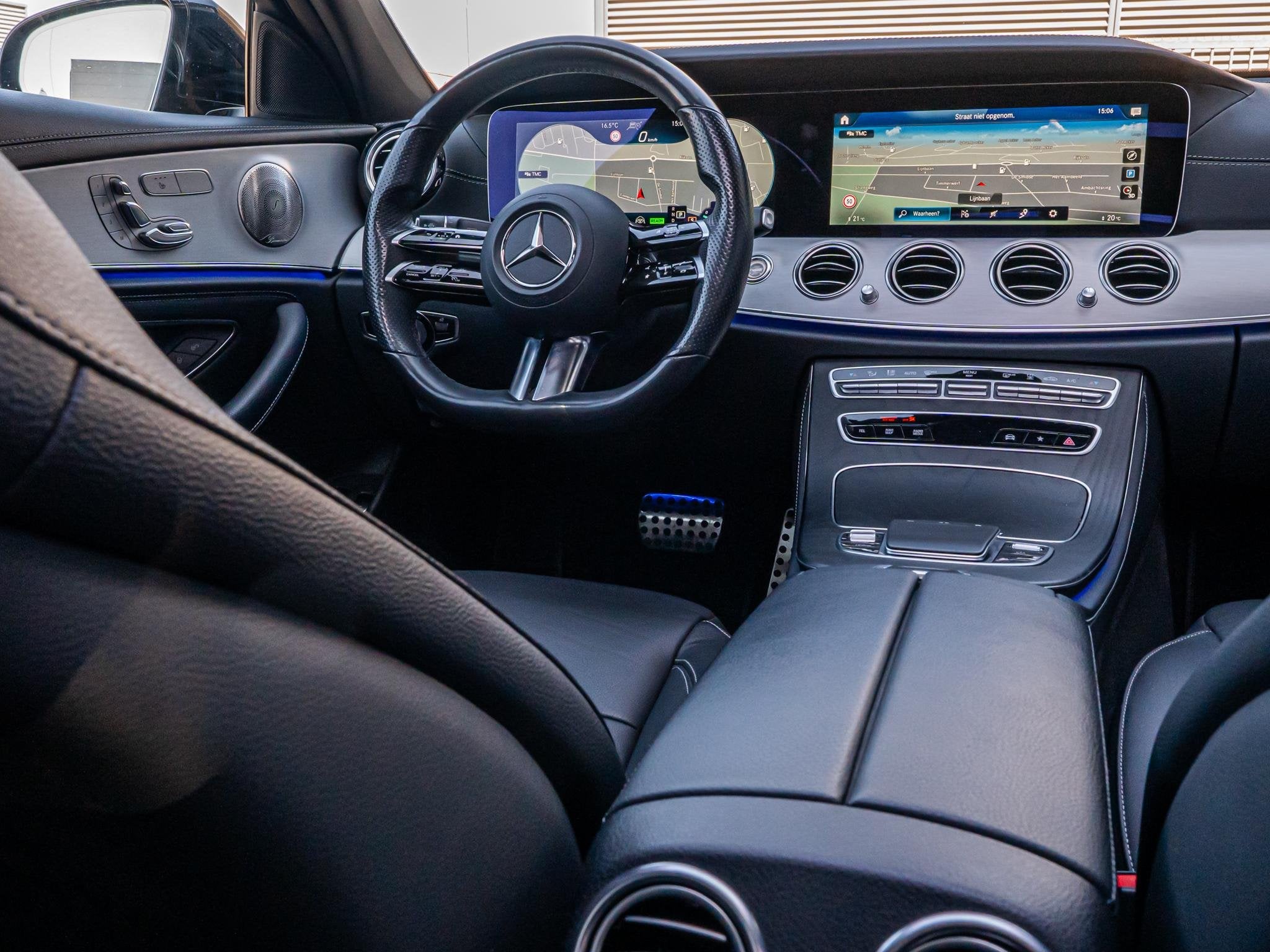 Mercedes-Benz E-klasse 300 e Business Solution AMG Full opti, Auto's, Gebruikt, 4 cilinders, 320 pk, Bedrijf