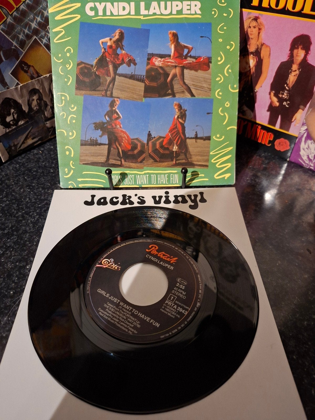 Cyndi Lauper - Girls Just Want to Have Fun  1983, 7 inch, Ophalen of Verzenden, Overige typen, Fotohoes