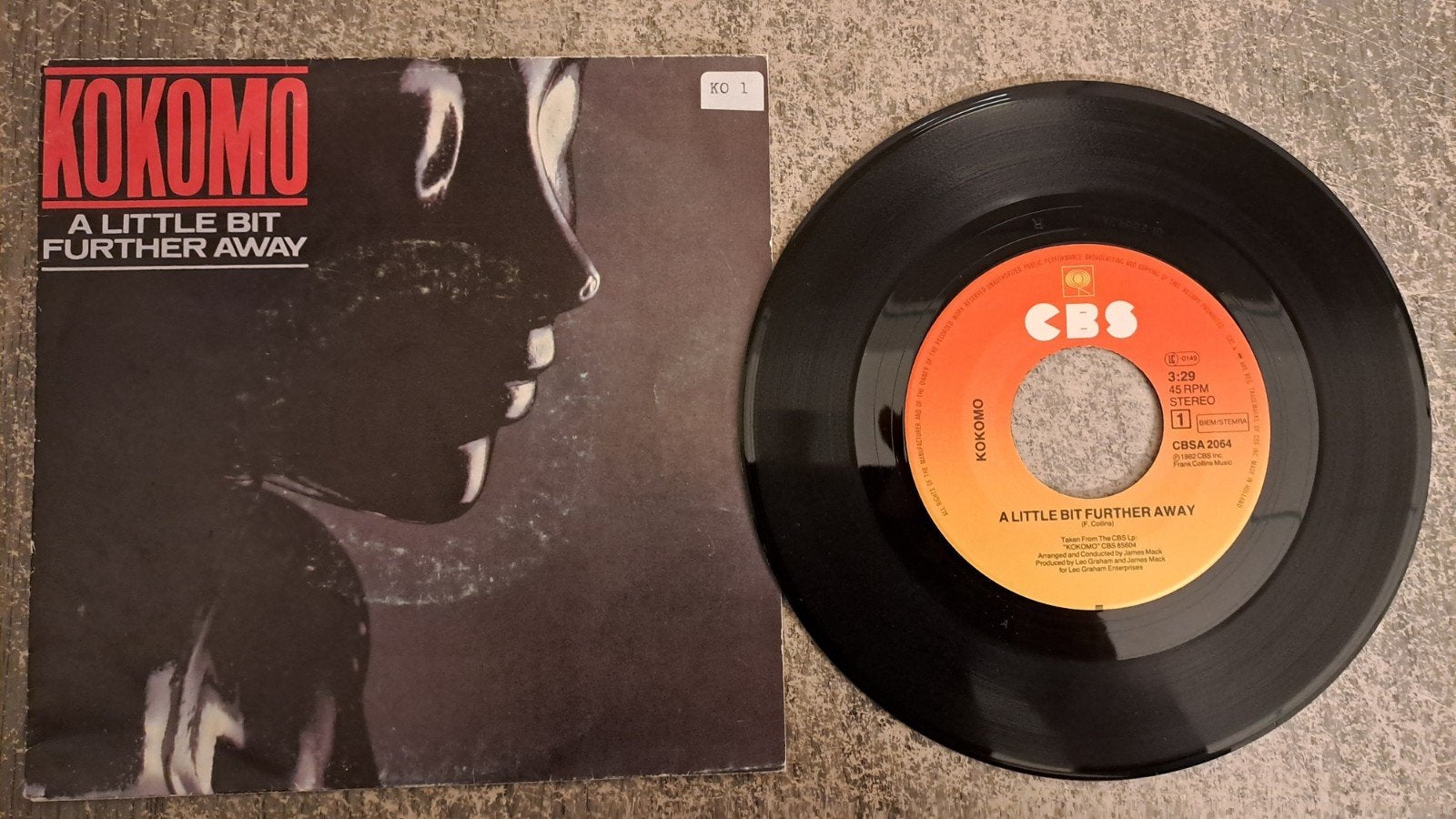 Kokomo  - A little bit further away, Gebruikt, 7 inch, Single, Pop