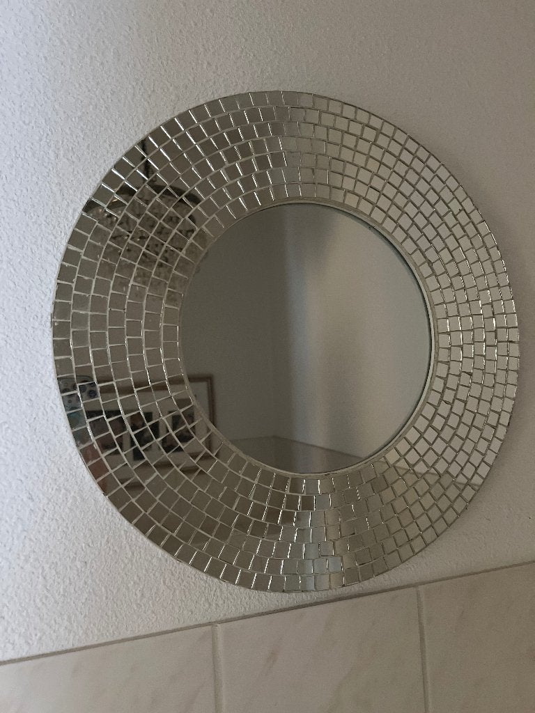 ronde Spiegel voor aan de muur op te hangen, Huis en Inrichting, Woonaccessoires | Spiegels, Minder dan 50 cm, Rond, Ophalen of Verzenden