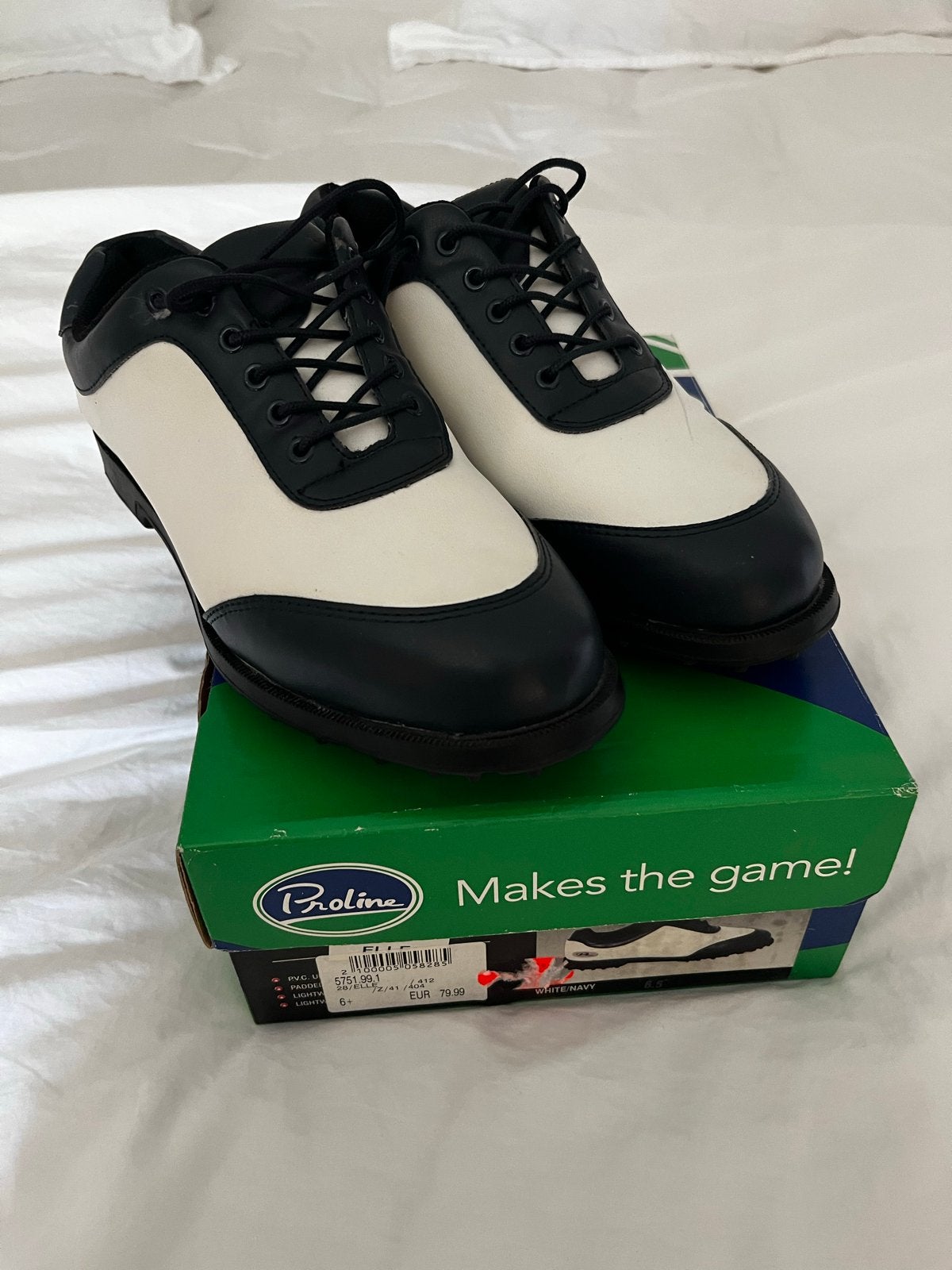 Nieuwe Dames Golfschoenen - Wit/Zwart, Sport en Fitness, Ophalen of Verzenden, Nieuw, Schoenen