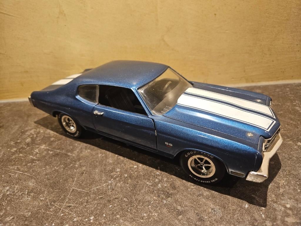 1970 Chevrolet Chevelle SS 454 van American Muscle, Hobby en Vrije tijd, Modelauto's | 1:18, Ophalen of Verzenden, Overige merken