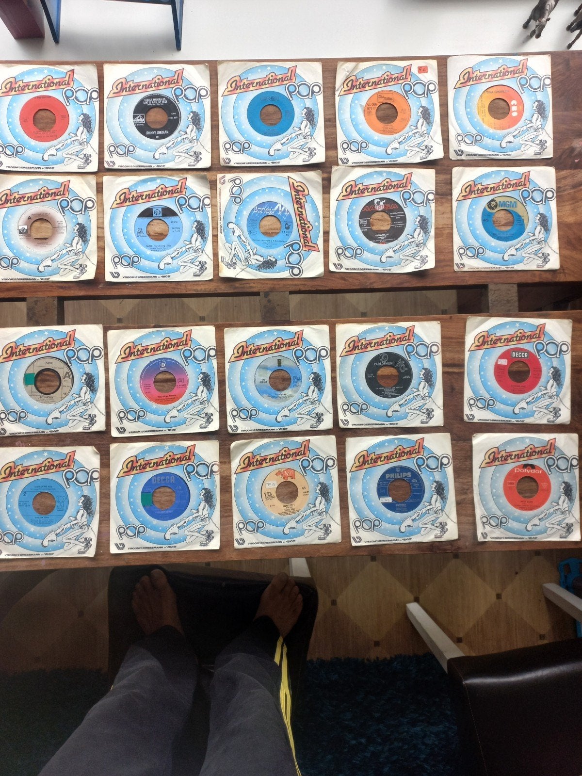 Collectie International Pop 7 inch singles (18 stuks), Cd's en Dvd's, Vinyl Singles, Gebruikt, 7 inch, Ophalen of Verzenden, Pop