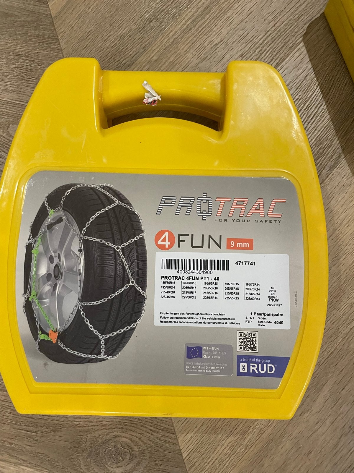 Nieuwe ProTrac 4FUN PT1-40 sneeuwkettingen (9mm), Auto diversen, Sneeuwkettingen, Ophalen, Nieuw