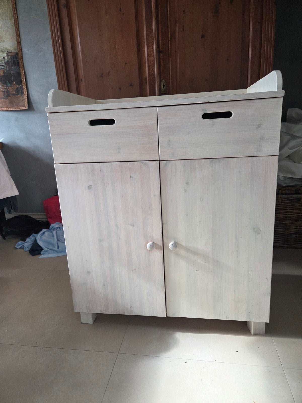 Houten commode, Ophalen, Gebruikt, 50 tot 70 cm, 100 cm of meer