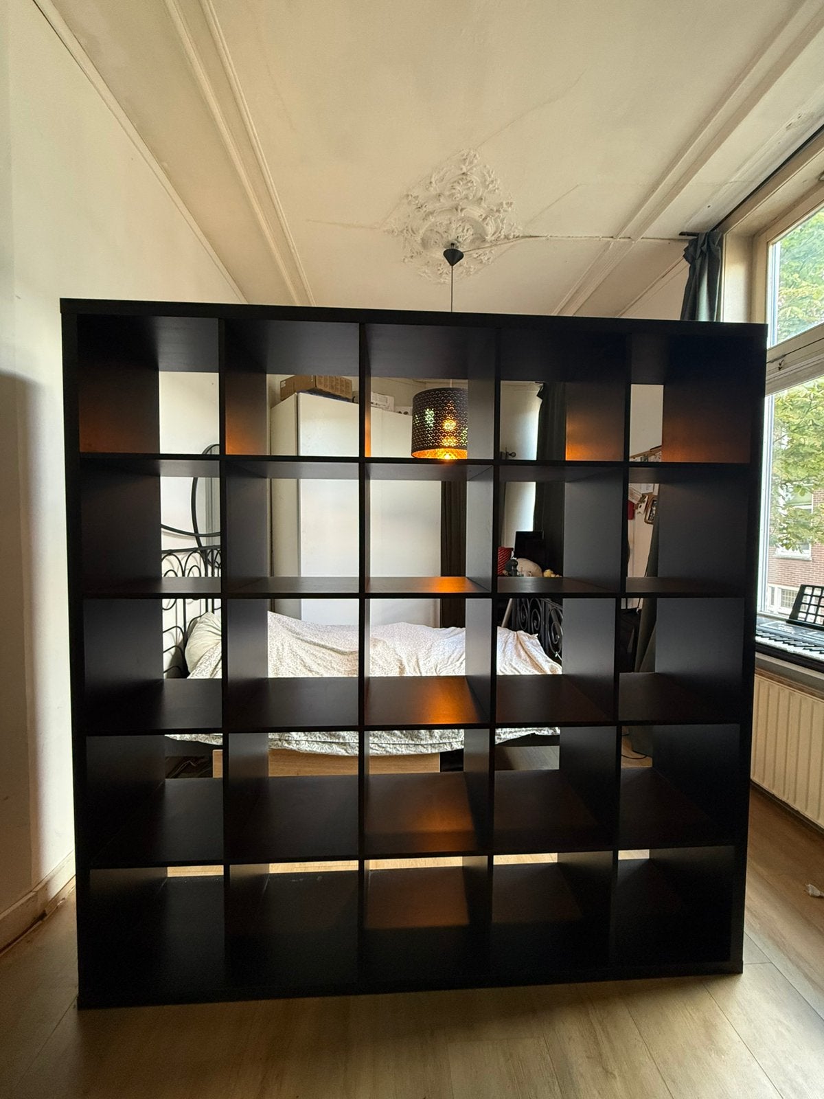 Kallax Kast en 6 manden 182x182 cm, Ophalen, 150 tot 200 cm, Zo goed als nieuw, 150 tot 200 cm
