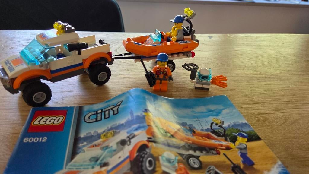Lego 60012 4x4 en duikersboot, Compleet, City, Lego, Ophalen of Verzenden