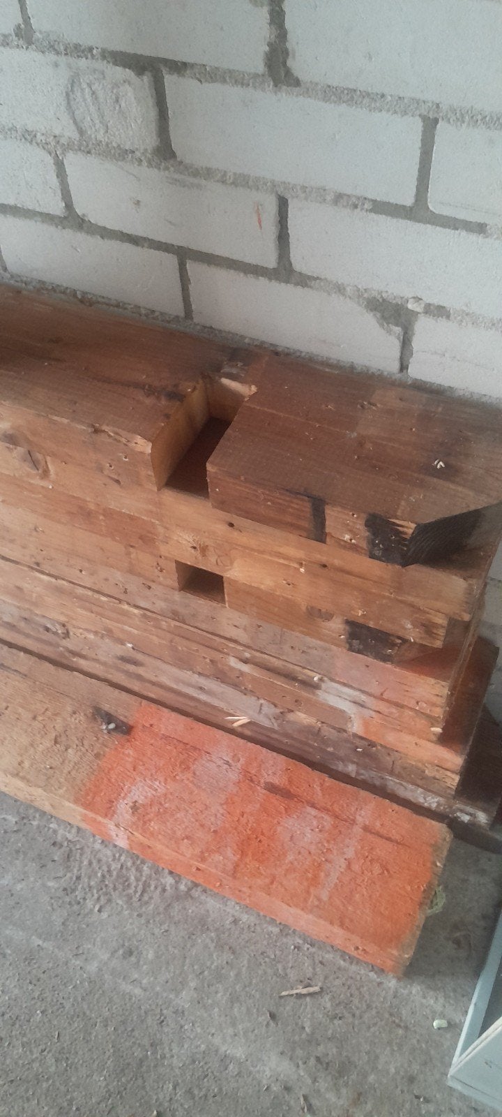 Houten Balken 10 st, Tuin en Terras, Ophalen, 250 cm of meer, Balken