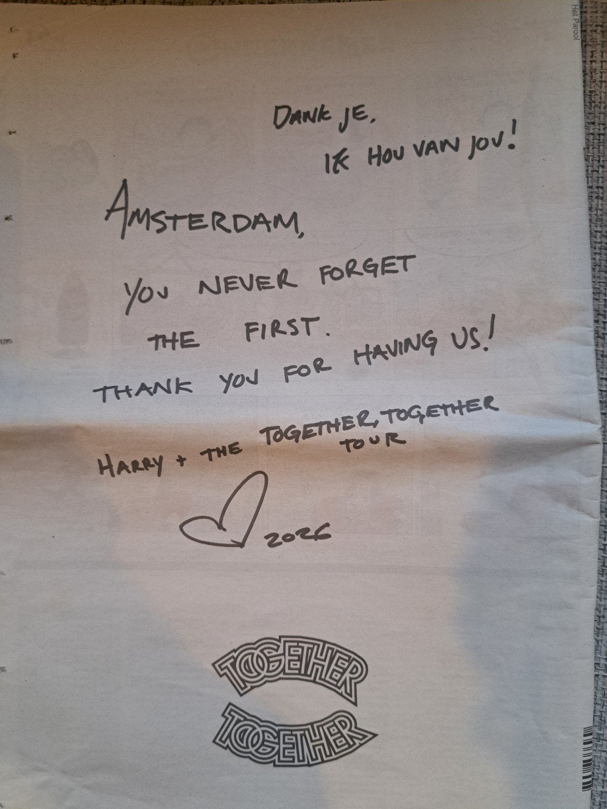 Harry Styles Parool, Ophalen, Nieuw
