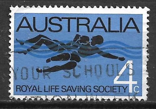 Australie 1966 75 Reddingsbrigade, Verzenden, Gestempeld