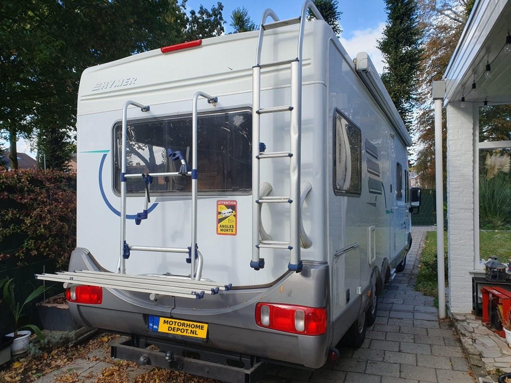 Hymer B694 Tandemas ( 3-assig ) Dwarsbed Hefbed, Caravans en Kamperen, Integraal, Fiat, 7 tot 8 meter, Bedrijf