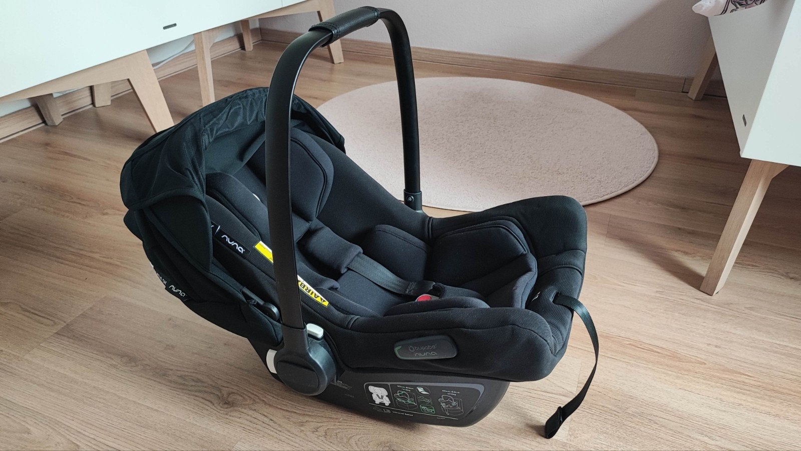 Bugaboo Turtle Air by Nuna autostoel met Isofix base, Zo goed als nieuw, Isofix, 0 t/m 13 kg, Ophalen