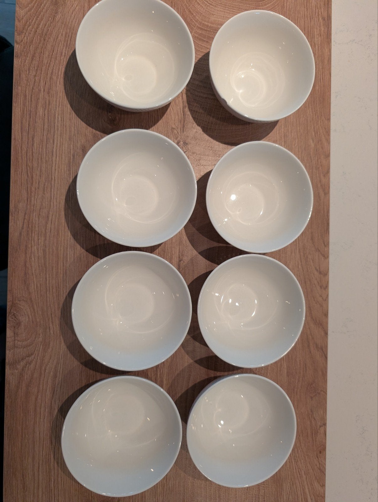Maxwell & Williams White Basic Diamonds kommen (9 stuks), Gebruikt, Overige merken, Ophalen of Verzenden, Kom(men)