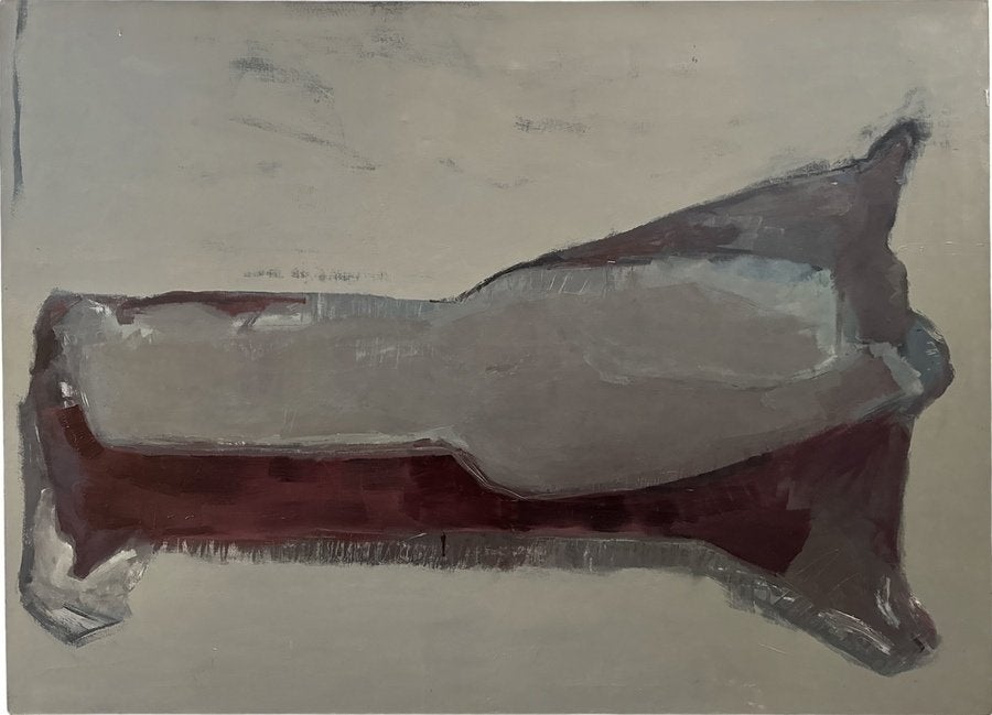 309. Olieverfschilderij Tijn Roebroeck – abstract, 1989, Ophalen