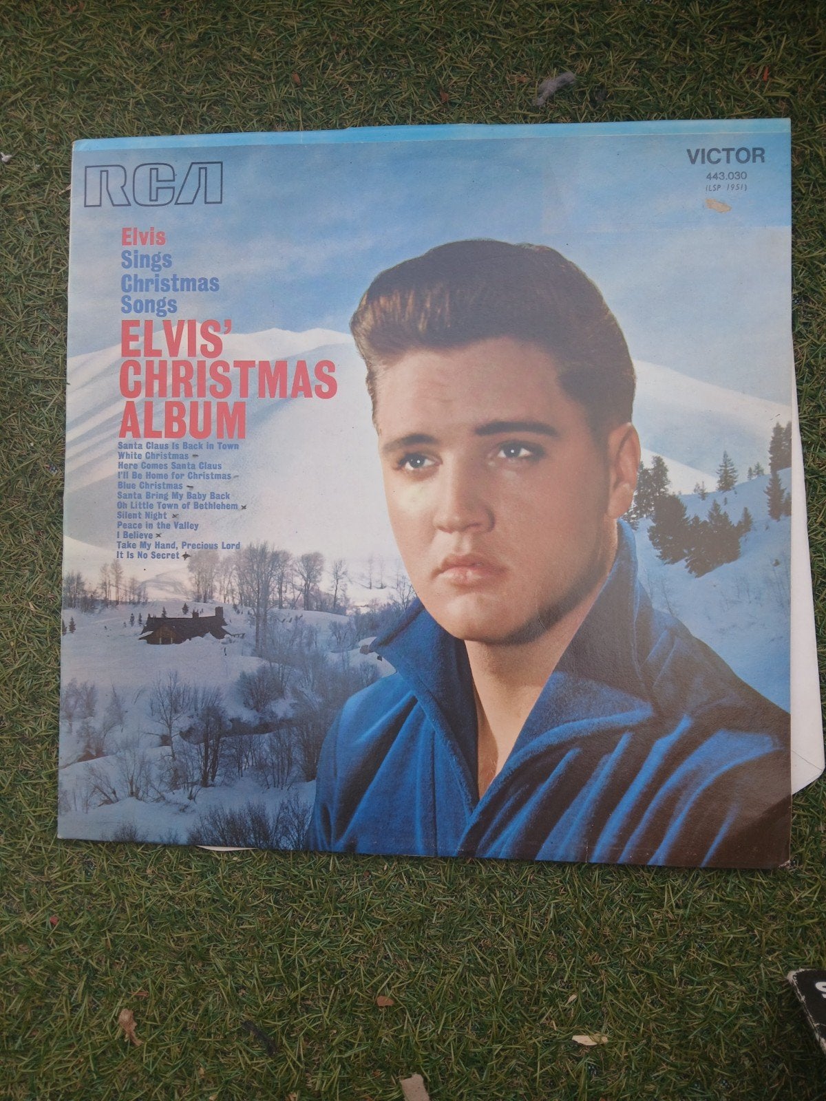 Elvis Presley - Elvis' Christmas Album (LP, RCA Victor), Ophalen of Verzenden, 1960 - 1969, Gebruikt, 12 inch