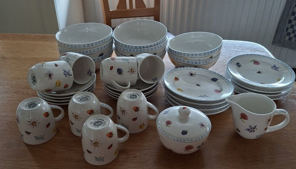 Jet Douwe Egberts Fleur de Campagne Servies, Overige materialen, Nieuw, Ophalen of Verzenden, Overige stijlen