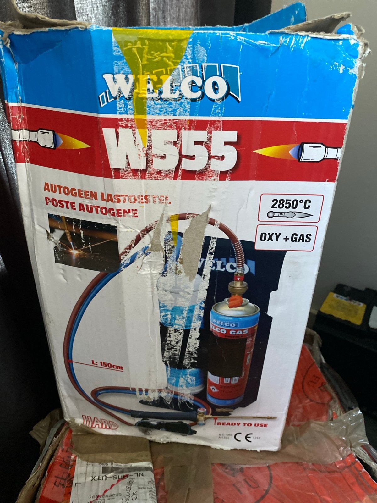 Welco W555 Autogeen Lastoestel - OXY + GAS, Ophalen, Zo goed als nieuw, Minder dan 150 ampère, Overige typen