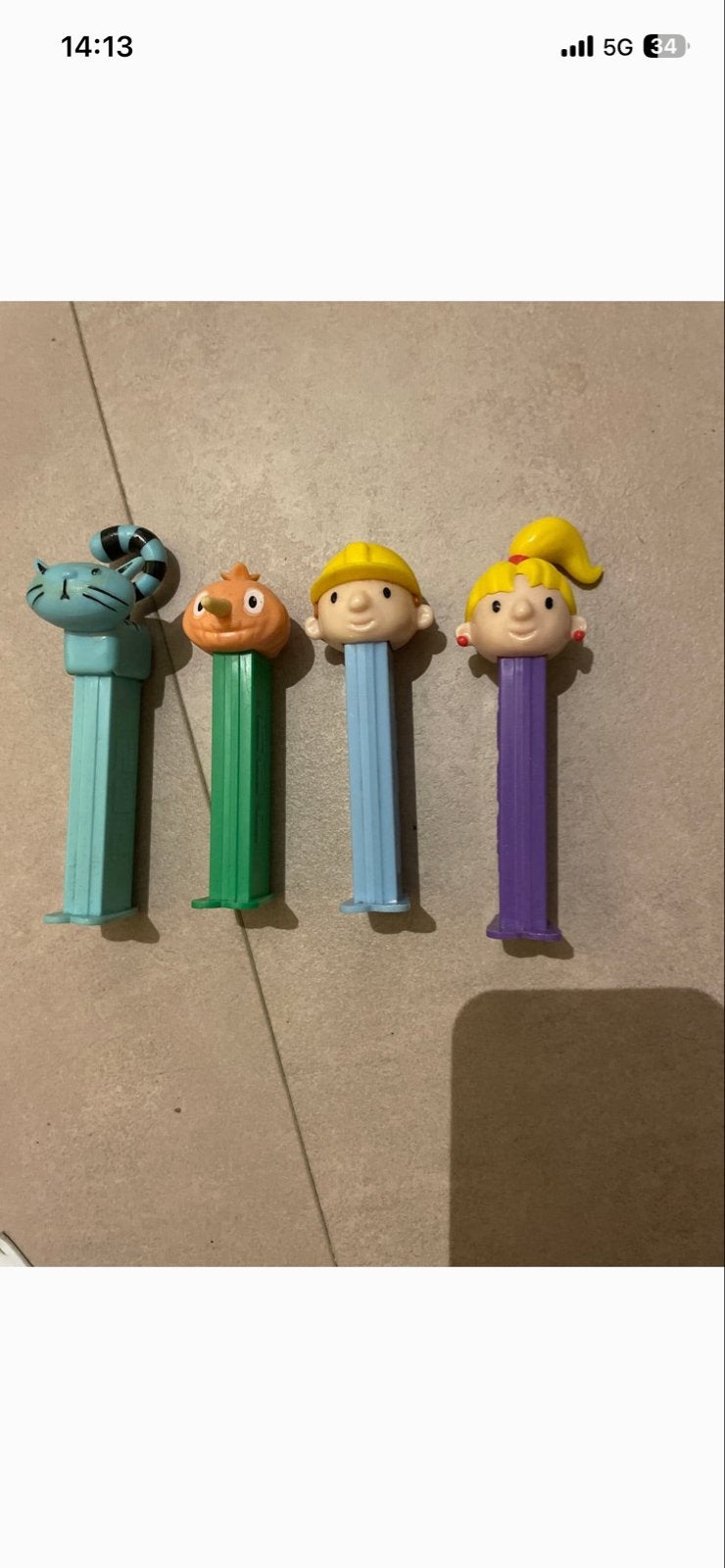 Pez dispensers - Set van 4, Ophalen of Verzenden, Gebruikt