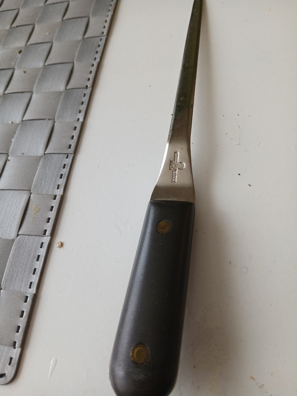 Vintage Briefopener - Roestvrij staal met houten handvat, Antiek en Kunst, Ophalen of Verzenden