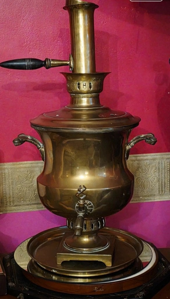 Antieke russische samovar, fabrikant Ljalin Broers, Ophalen of Verzenden