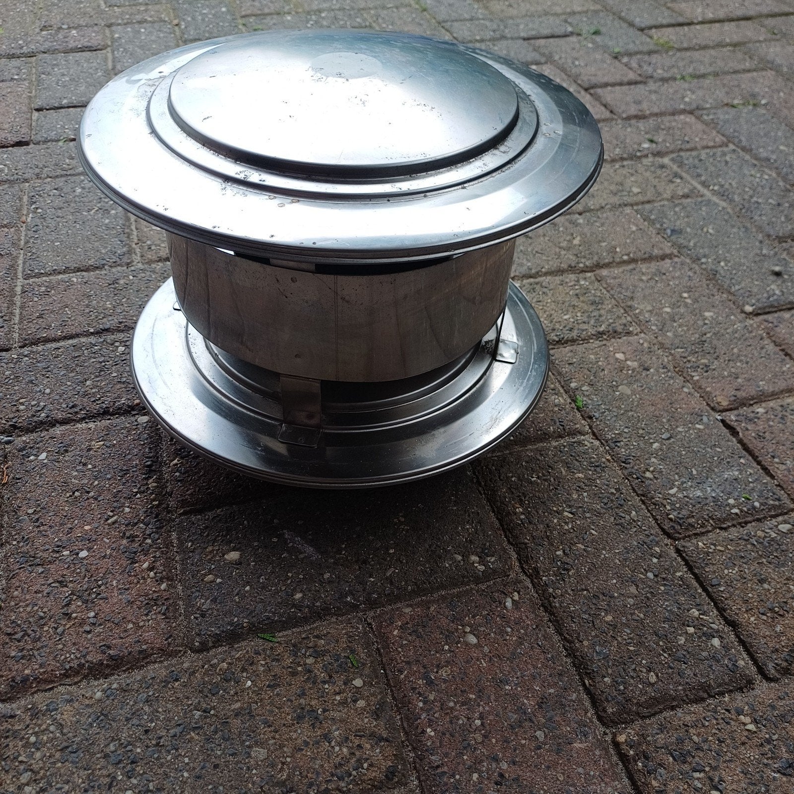 Te koop RVS  trekkende kap, Huis en Inrichting, Kachels, Ophalen, Hout, Houtkachel