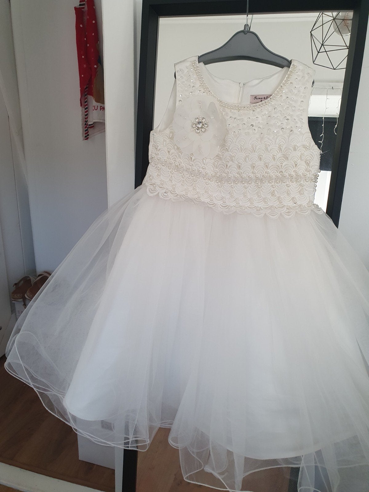 Prachtige witte jurk, Kinderen en Baby's, Fiona, Meisje, Nieuw, Ophalen of Verzenden