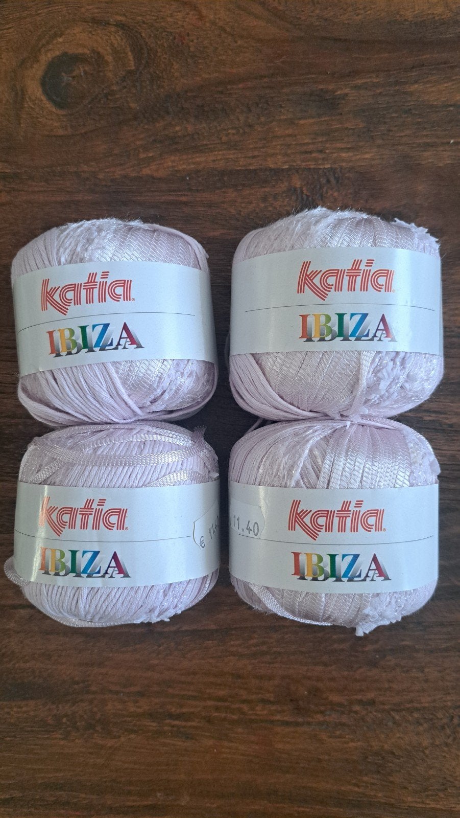 Katia Ibiza garen - 4 bollen lichtroze, Ophalen of Verzenden, Nieuw, Breien of Haken, Wol of Garen