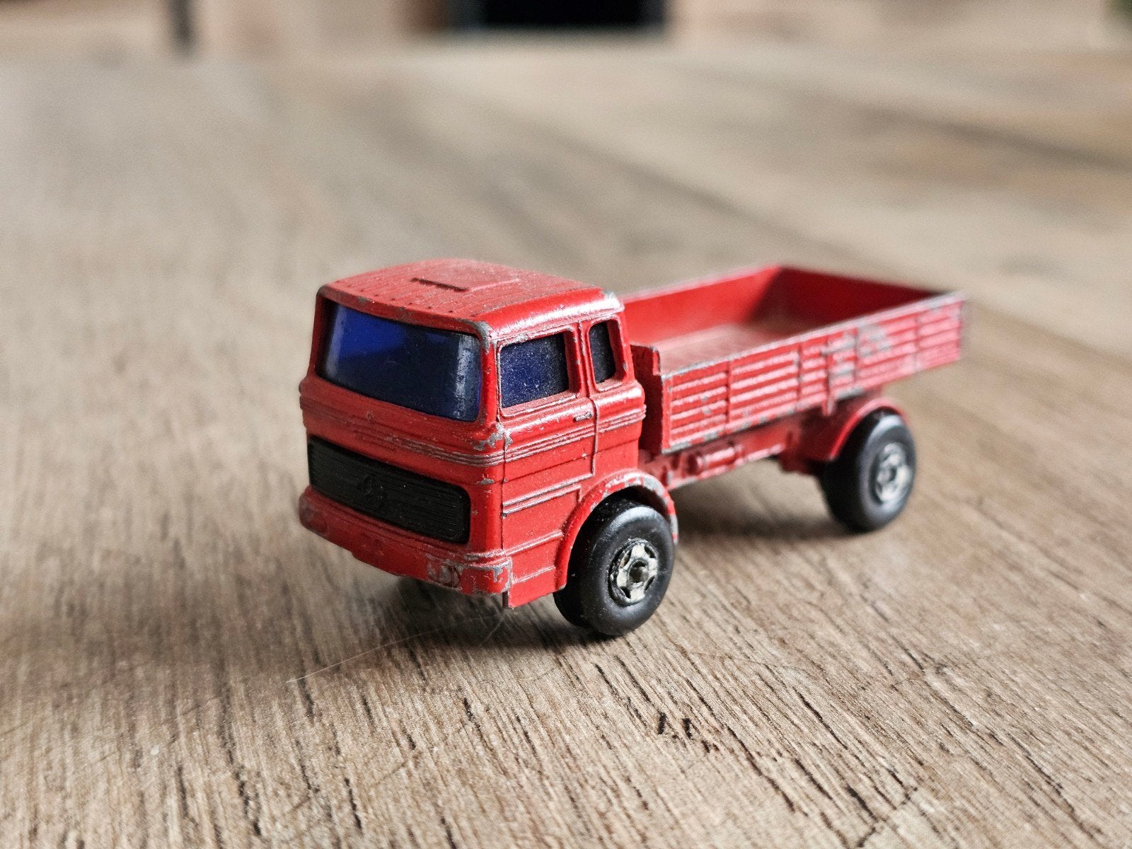 Matchbox Vrachtwagen Rood - Vintage Speelgoed, Ophalen of Verzenden, Gebruikt